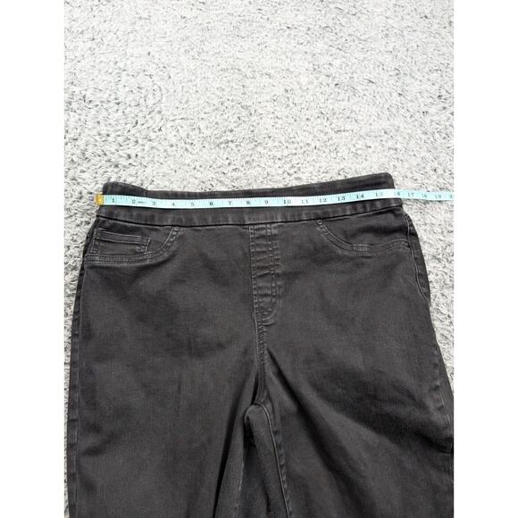 Chicos Jeans Womens 10 Black High Rise Pants Jegging Skinny Stretch Normcore Mom - Picture 6 of 10